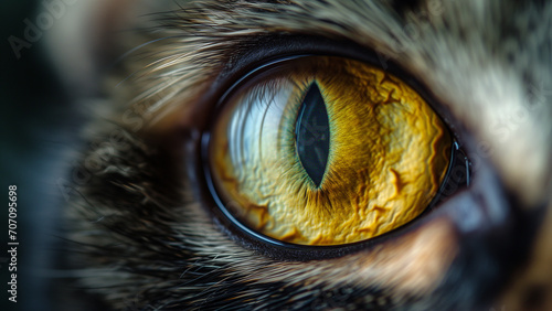 A Close-Up of a Cat’s Eye