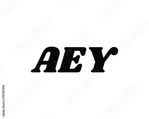 AEY LOGO DESIGN VECTOR TEMPLATE photo