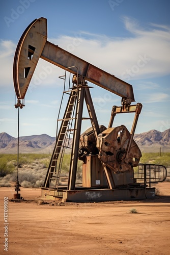 Behold the mechanical marvel, an oil pump in action, fueling our modern world