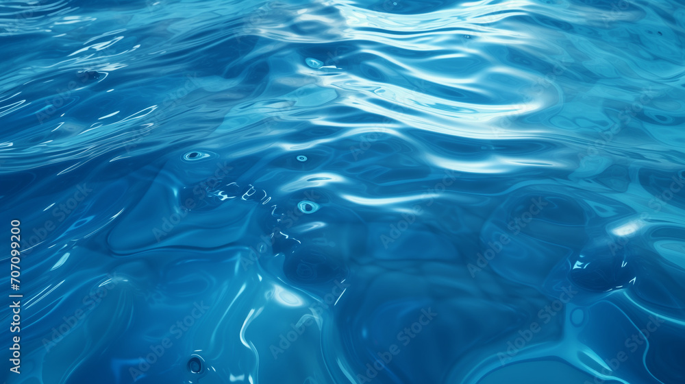 3d rendering, abstract blue background. Clear water inside the swimming pool, illuminated with sun rays going through the liquid surface. Underwater caustic, Ai generated image 3d rendering, abstract blue background. Clear water inside the swimming pool, illuminated with sun rays going through the liquid surface. Underwater caustic, Ai generated image