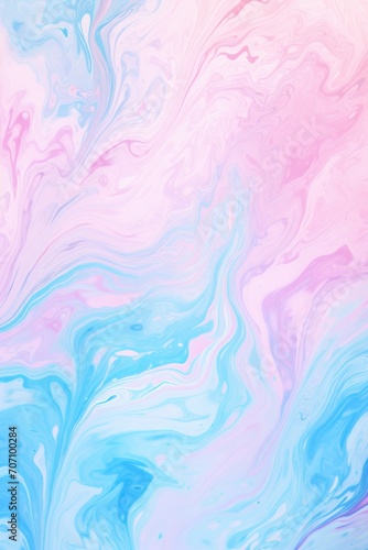 Pastel sky blue seamless marble pattern with psychedelic swirls 