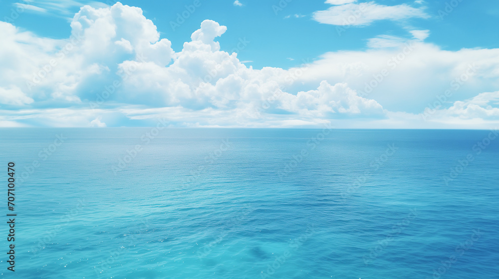 blue sky and clouds, Blue sea water with sunny and cloudy sky, An aerial view of eternal blue sea or ocean with sunny and cloudy sky, Ai generated image blue sky and clouds, Blue sea water with sunny and cloudy sky, An aerial view of eternal blue sea or ocean with sunny and cloudy sky, Ai generated image