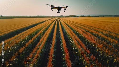 Drone Over the Corn Field