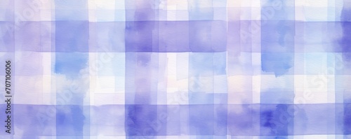 Periwinkle vintage checkered watercolor background. 