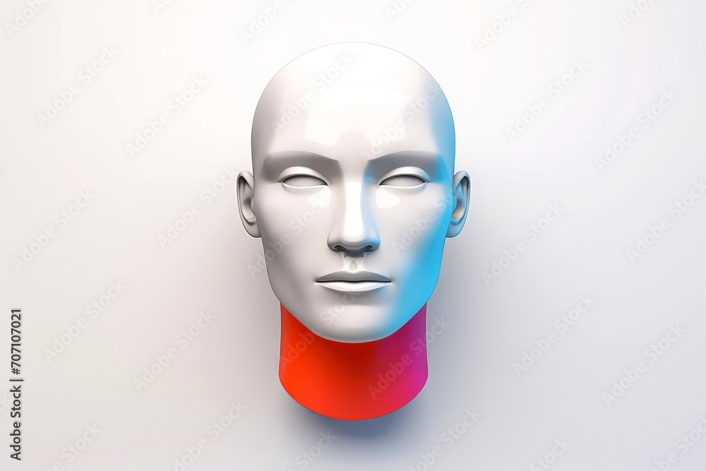 3d abstract human head,face, Psychic waves concept, 3d abstract human head,face, Psychic waves concept,