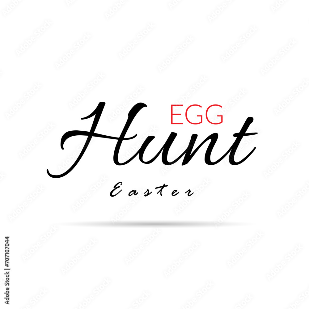 Happy Easter background, decorative text egg, red and black. Greeting Easter card. Gold decoration simple holiday design, calligraphic letter inscription. Holiday poster. Vector illustration Happy Easter background, decorative text egg, red and black. Greeting Easter card. Gold decoration simple holiday design, calligraphic letter inscription. Holiday poster. Vector illustration