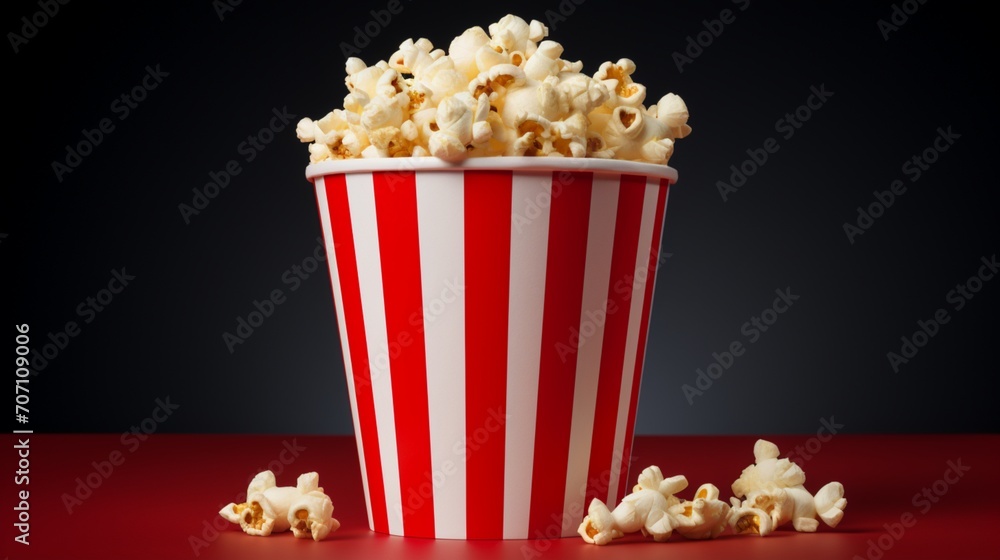 large plastic cup filled with the newest varieties and large popcorn