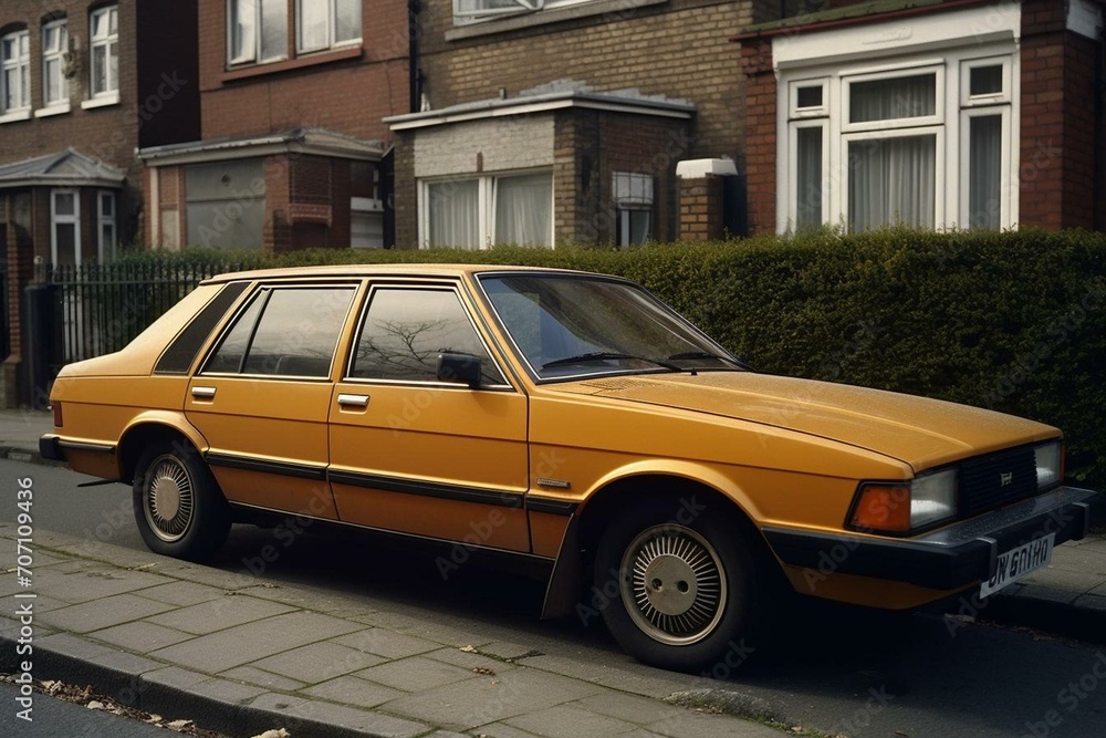 1980s car. Generative AI