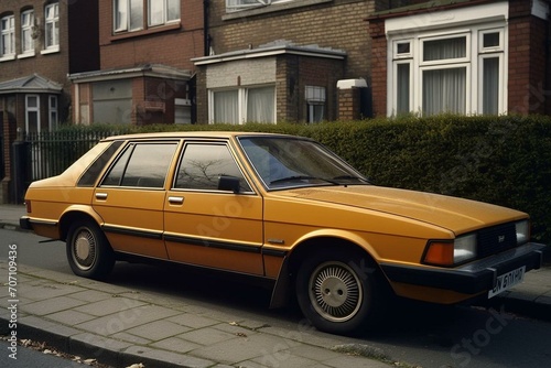 1980s car. Generative AI © Elina