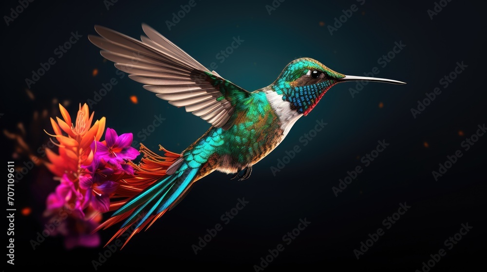 Obraz premium hummingbird in flight