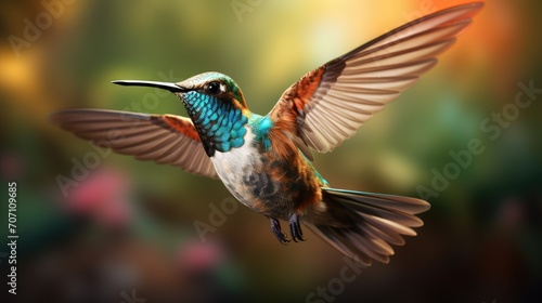 hummingbird in flight © Wallpaper