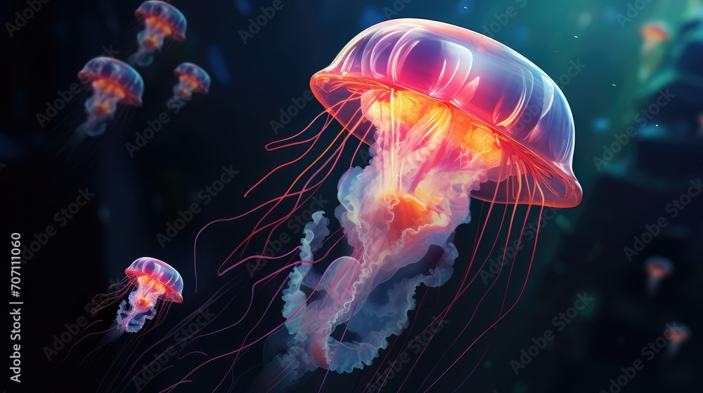 jellyfish in aquarium jellyfish in aquarium