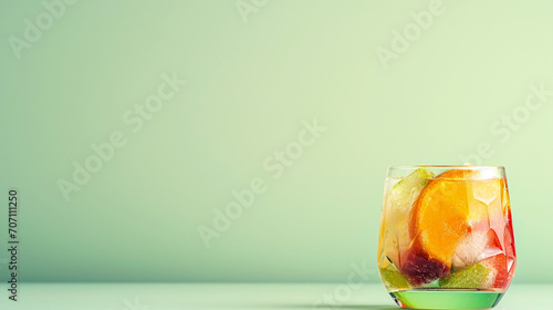 Fruit drink glass