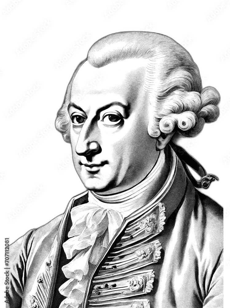 Obraz premium Mozart, generative AI