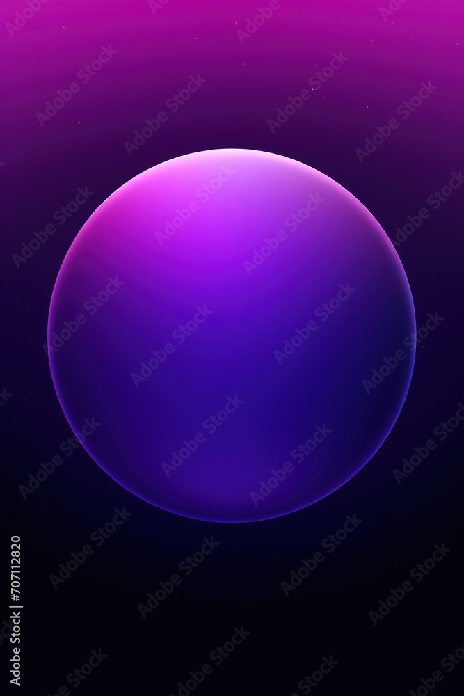 Purple round gradient. Digital noise, grain texture