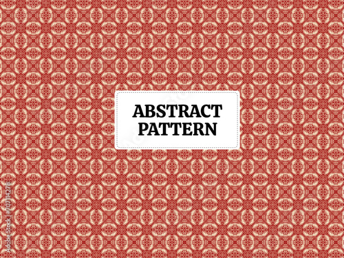 Abstract pattern tile fabric vector abstract modern red, for fabric