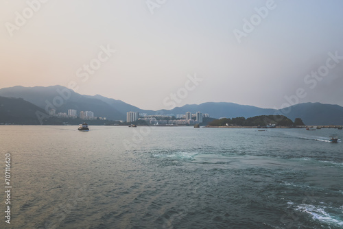 the outport of a Hong Kong Harbor Jan 6 2024 photo