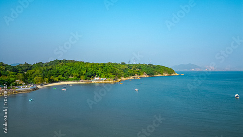 Beautiful Scenery of Peng Chau Island, Hong Kong Jan 6 2024