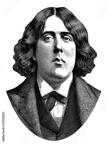 Oscar Wilde portrait, generative AI photo