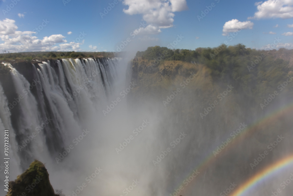 Zimbabwe Victoria Falls on a sunny winter day Zimbabwe Victoria Falls on a sunny winter day
