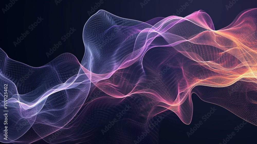 abstract animated. futuristic lines. colorful background