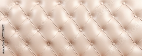 Seamless light pastel beige diamond tufted upholstery background texture 