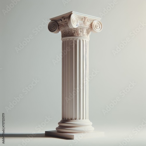 column isolated on white 