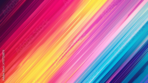 abstract colorful lines background, Ai generated image, abstract background with smooth lines in blue, orange and purple colors