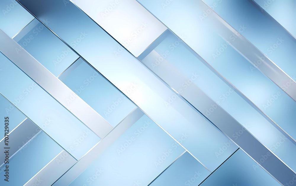 silver and light blue gradient geometric shapes background. generative ai silver and light blue gradient geometric shapes background. generative ai