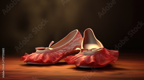 shoes on a black background photo