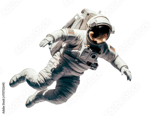 Space exploration concept. Astronaut in suit. 