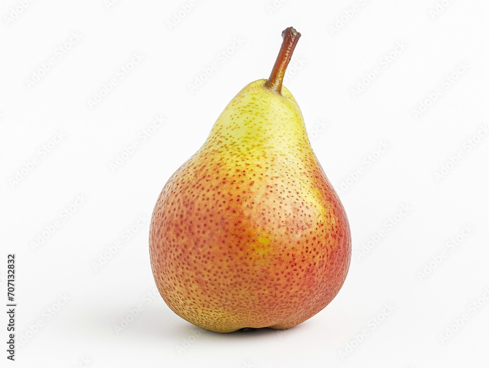 Fresh pear fruits isolated on white background. Minimalist style. Fresh pear fruits isolated on white background. Minimalist style.