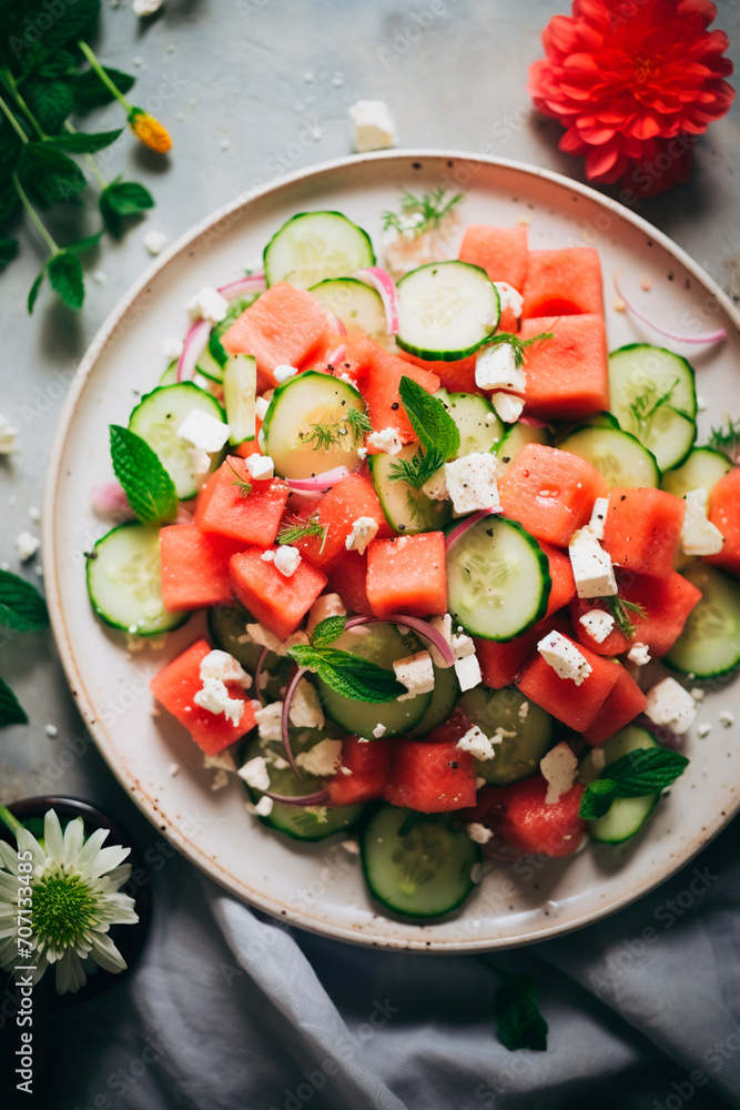 refreshing summer fruit and berry salad. refreshing summer fruit and berry salad.