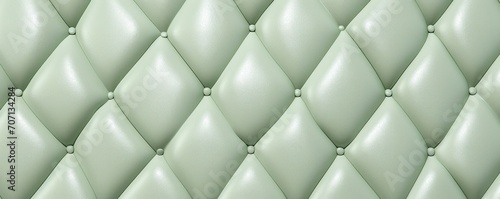 Seamless light pastel sage diamond tufted upholstery background texture © GalleryGlider