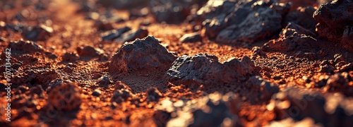 Martian Red Landscape