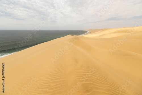 Sand dunes in the Namib desert  Namibia