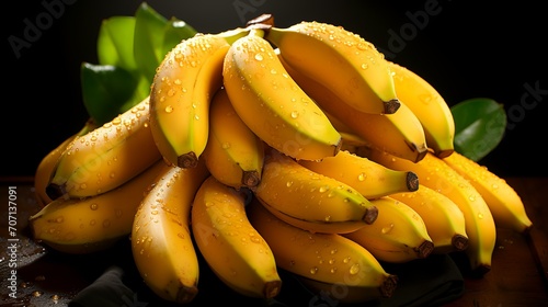 Fresh Bananas - Delicious Yellow Fruits Culinary Sweetness  