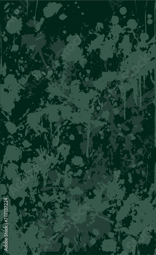 Green grunge background. The texture of blotches, stains, streaks of paint