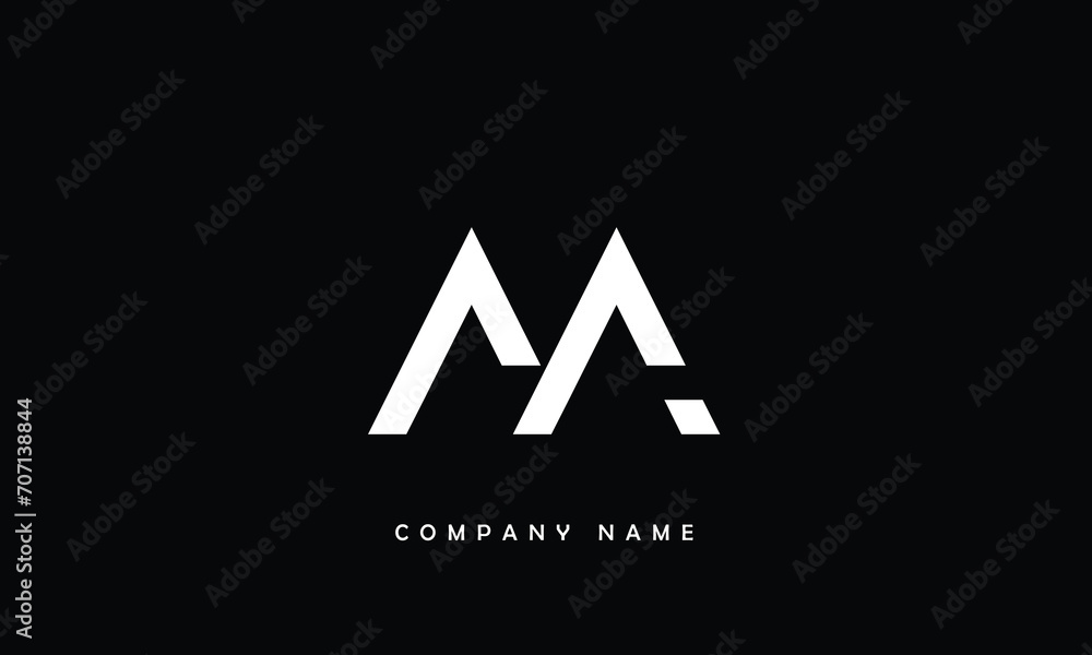 AA, AA Abstract Letters Logo Monogram AA, AA Abstract Letters Logo Monogram