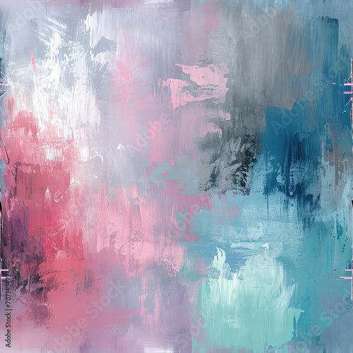 Abstract painted background in blue, purple, pink ,teal colors.Perfect for wallpapers ,print, background 
