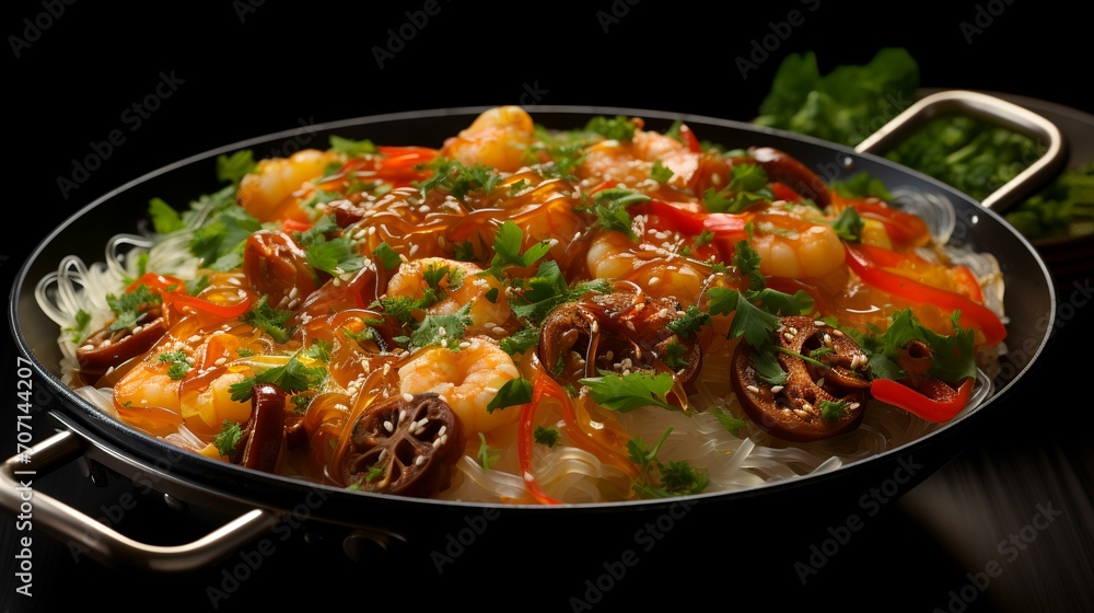 Spicy Shrimp Stir-Fry With Rice Noodles - Lactose-Free

