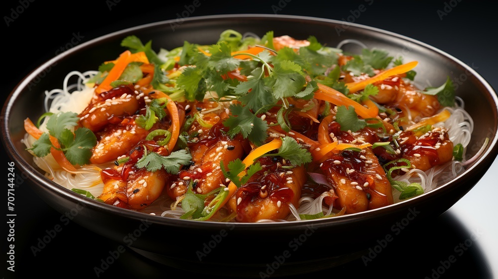 Spicy Shrimp Stir-Fry With Rice Noodles - Lactose-Free

