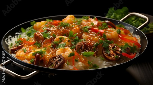 Spicy Shrimp Stir-Fry With Rice Noodles - Lactose-Free