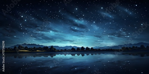 moonlight, stars, night sky, panorama  © Ziyan Yang