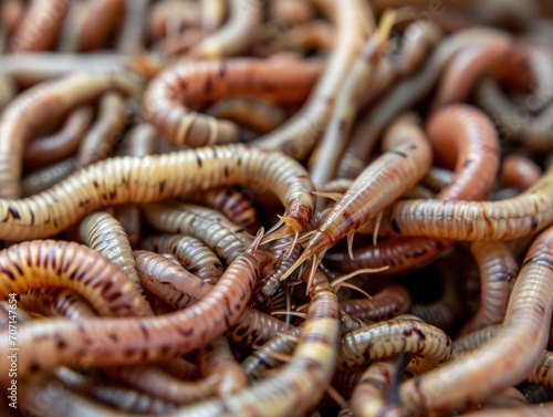 background of worms extremely closeup. © Svetlana