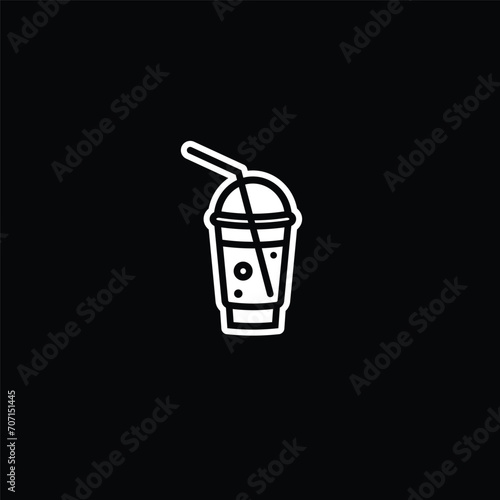 Original vector illustration. The icon of carbonated water in a disposable container.