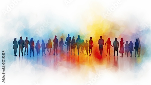 multicolored crowd © neirfy