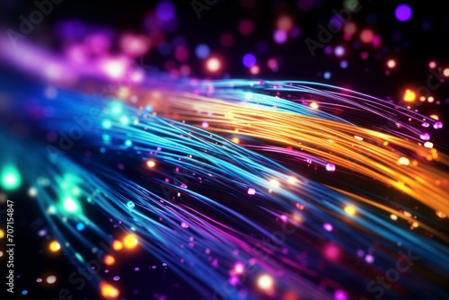 high speed line abstract technology background digital fiber hi tech concept