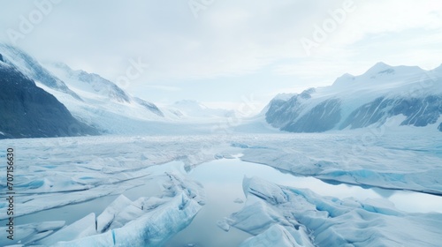 mendenhall glacier in the vicinity of juneau, alaska photo