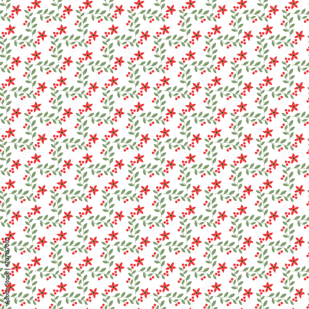Free vector flat Christmas pattern design